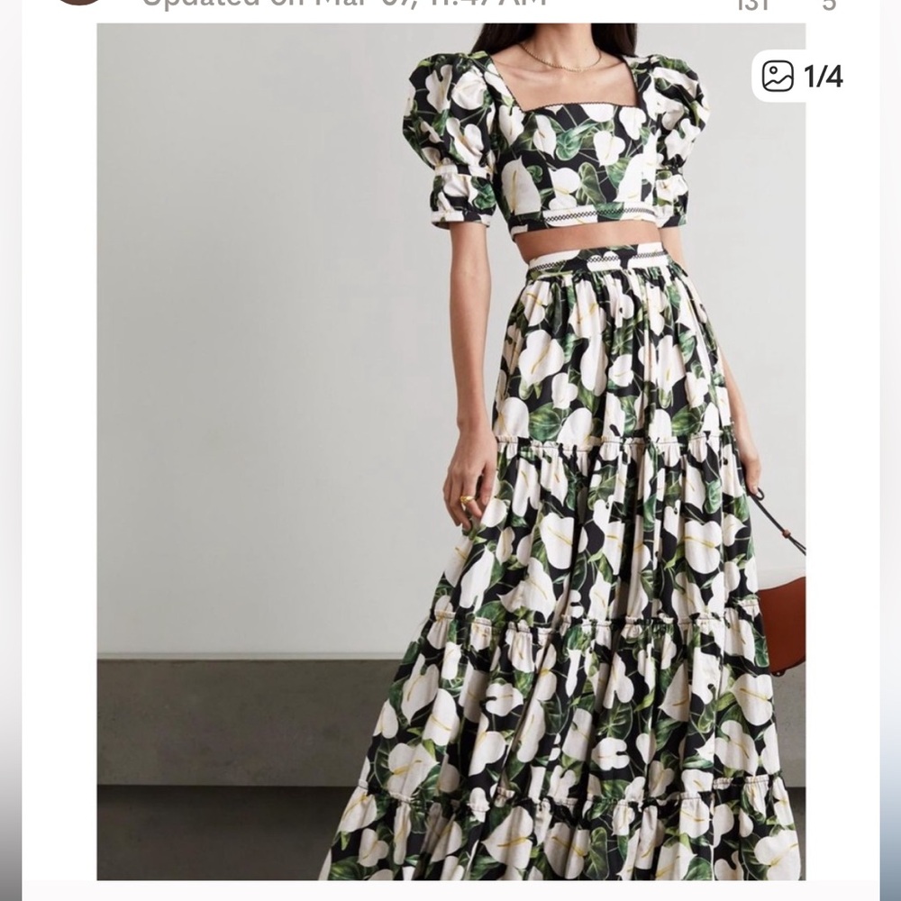 ISO Agua by Agua Bendita Black and White Floral set in SMALL